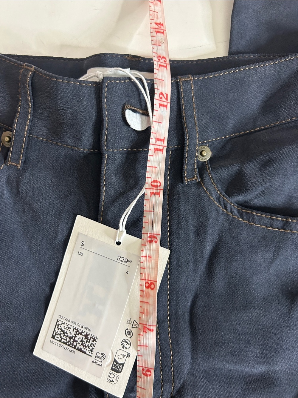 COS Wide-Leg Trousers in Dark Navy - Picture 9 of 11